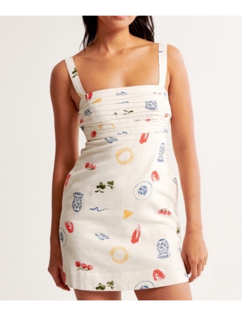 Mediterranean print skort dresss